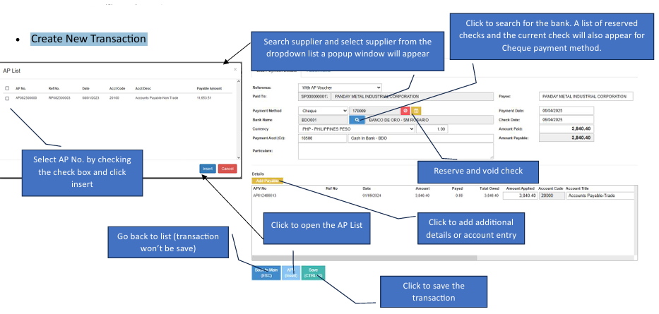 Navigating to Bills Payment