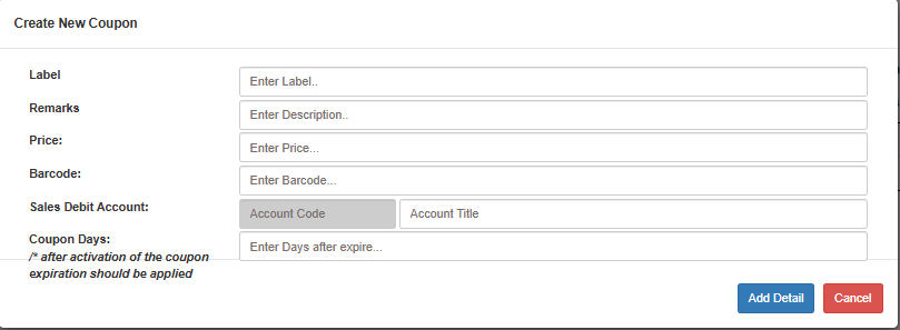 Navigating to Coupons