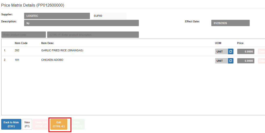 Navigating to Pplist