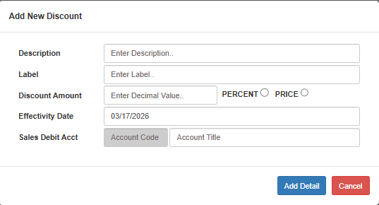 Navigating to Special Discount