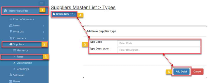 Navigating to SupplierType