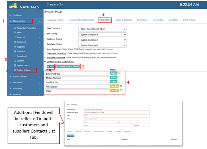 Navigating to System Settings